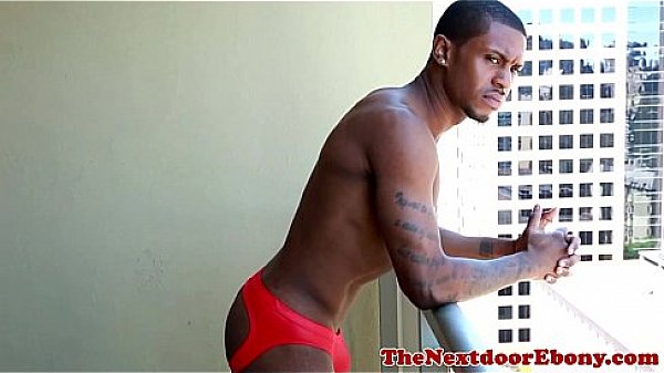 Gayblack hunk drilling white ass 