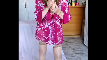 Dirty talk by busty milf MariaOld and sexy teasing 