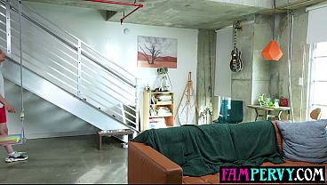 Nonton Busty Brunette Slut Seducing Her Big Cocked Stepbrother thumbnail