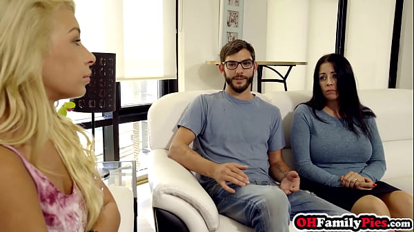 Obsessed teen Carmen Caliente dancing while riding_stepbrothers big_cock