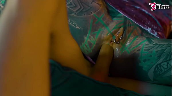 Tattooed girl got caught fucking herself with a big toy anal bj cumshot 