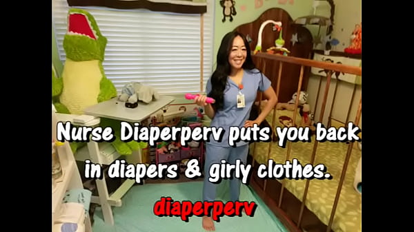 Back To Diapers & Girl Clothes Again With Nurse Diaperperv thumbnail