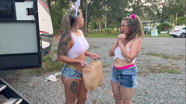 White Trash Step Mom Kymber And Daughter Misty Meaner Go Trick Or Treating thumbnail
