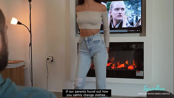 Extra small stepsister gets fuckedhard togo for_a walk