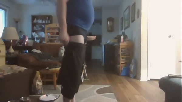 Naked Boy with Undershirt, Underwear, Shorts, & Socks 