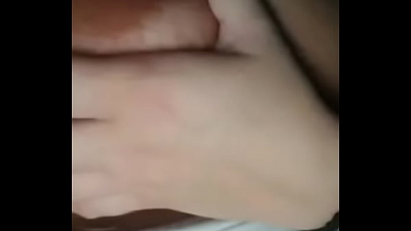 Fat Blonde sucks her nipples