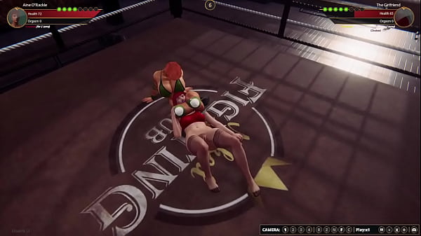 Aine O'_Rackie VS The Girlfriend (Naked Fighter 3D)