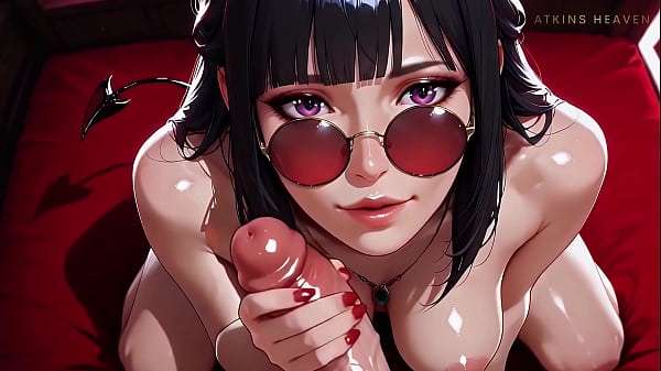 Succubus eagerly sucks your cock until she gets covered in cum ai 