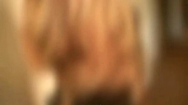 Slutty blonde fucked in threesome. 