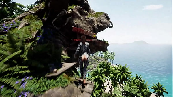 Lara croft learns to climb rocks and huge cocks game 