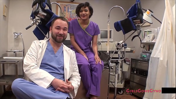 Ebony Cutie Jackie Banes Examined_By Doctor Tampa & Doctor Rose At_GirlsGoneGyno.com