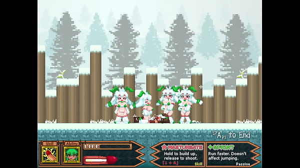 Snow Bunnyfuck session for a solid 30 minutes Forest of The Blue_Skin