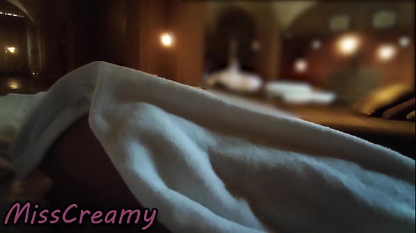 Extreme Voyeurism! Voyeur Spies Teacher Handjob Under Her Robe! - MissCreamy 