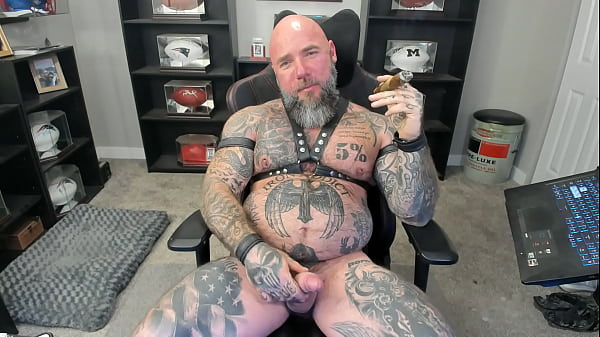 Jason Collins Kicking Back And Smoking A Cigar In Leather With A Raging Hard-on!!! thumbnail