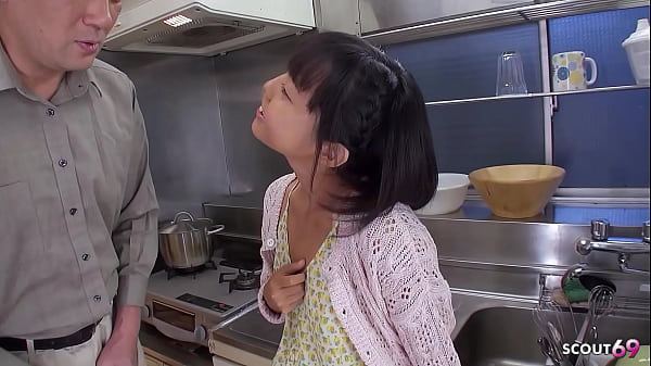 Petite japanese step daughter talk to first time suck ans taste sperm by old guy in uncensored jav porn in japan