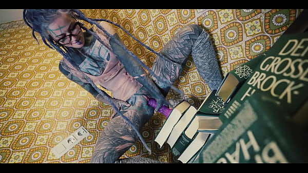 Anal gaping and wet play all over books and toys 