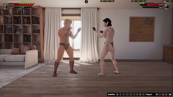 Johnny WalkerBlack VS Erica_Naked Fighter 3D