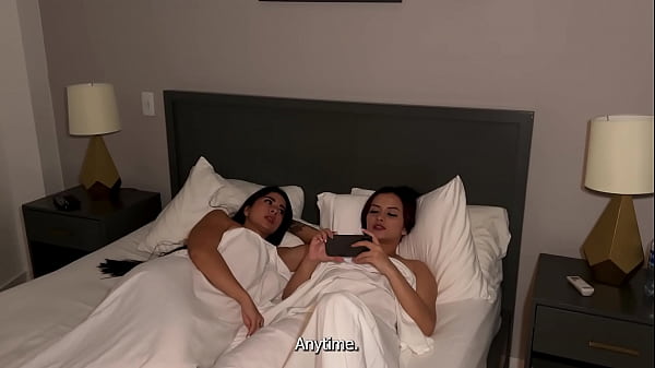 Play MP4 - My MILF Stepmom fucks me in my step Dad's Bed while he comes home from Work&excl; Angie Ortiz and Silvanalee