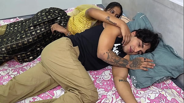 The wife comes to her room and starts romancing with her husband, but in a while she comes to know that the person with whom she is romancing is not her husband 