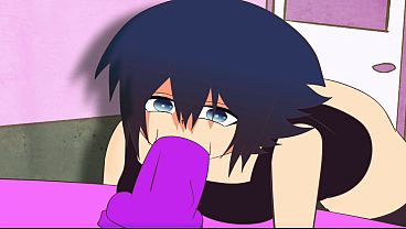 Luna goes crazy when she sucks on her vibrator like crazy