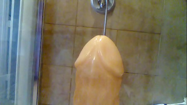 Humongous 4 inch dildo stretching my ass first time