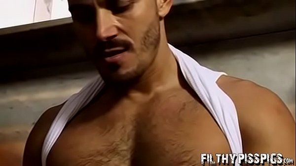 Jock is jerking and pissing around too 