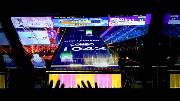チュウニズム ガチ恋ラビリンス 14 AJ手元