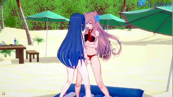 Tsubasa Kazanari and Maria Cadenzavna Eve and Chris Yukine intense lesbian play and futanari sex. - Symphogear Hentai 