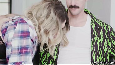 Skater Femboy Takes A Ride On Bf's Fat Stick thumbnail