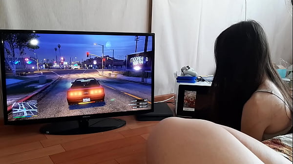 While My Neighbor Plays Gta, I Masturbate thumbnail