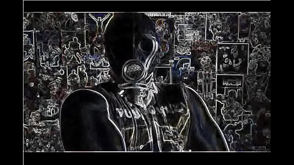 Latex gasmask collar andspikes_fetish 11DeadFace