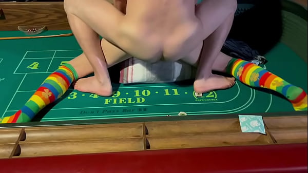 Fucking slut sex on a lucky table is a lot of fun 