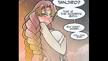 Nonton Caught By Mitsuri In The Sauna&hellip; She Pins Tanjiro Down, Straddles Him, And Sinks Onto His Cock&mdash;riding Hard In The Steamy Heat Till He Fills Her thumbnail