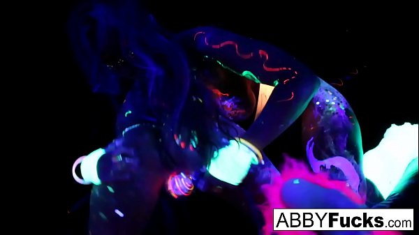 Black Light Rainy Nightwith Abigal MacAva Addams