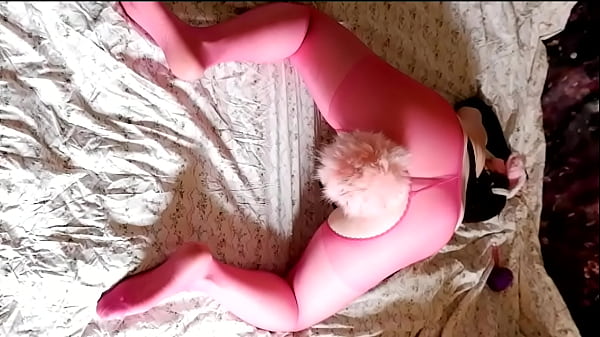 [EroNekoKun] - Cute Bunny Boy in pink Pantyhose milking selfMoaning with anal_extender