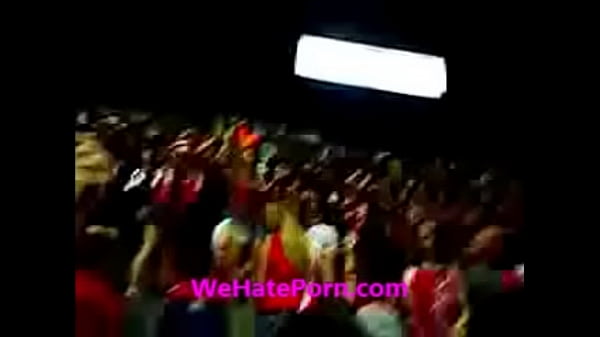 Girls show their panties to cheer on the team