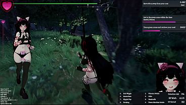 Black cat manaka playing in the park modded 