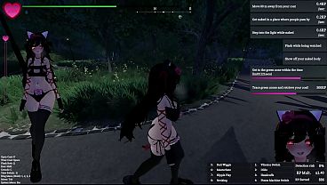 Black cat manaka playing in the park modded 