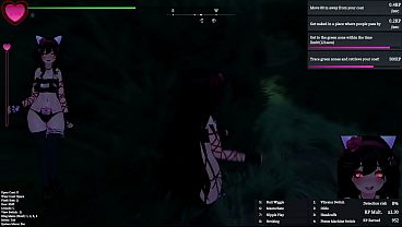 Black cat manaka playing in the park modded 