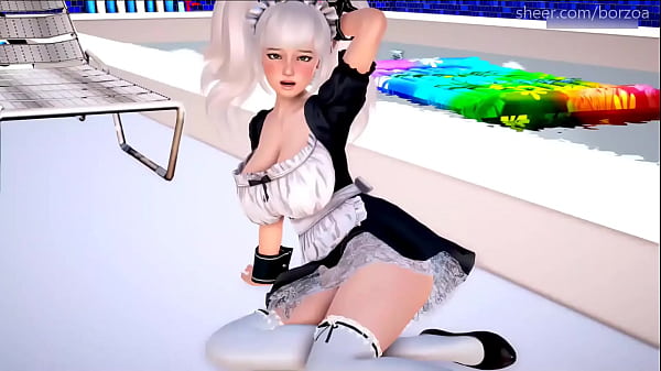 Teen slut gives foot job until cock_explodes with hot_cum and makes a mess [Mythic Manor - Fanora 7]