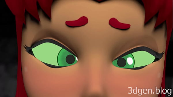 Futa Starfire jerks off