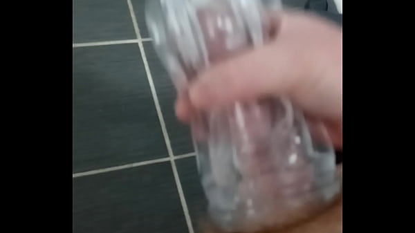 Cock cums in a fleshlight 