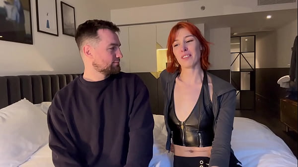 Behind the scenes with lovely tall redhead pixie pink and andres acosta 