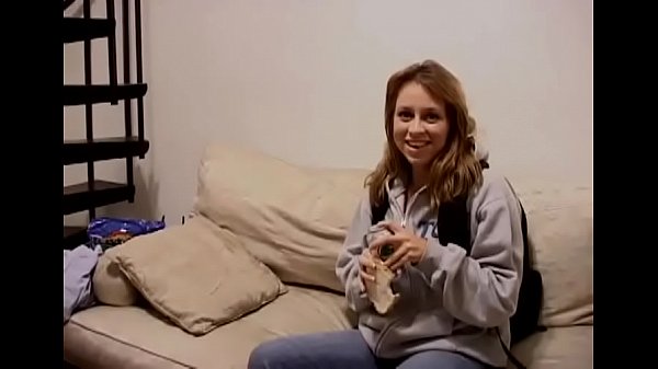 Nude brunette hair loves jock in her pussy and ass