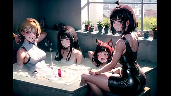 In a bath of pure white sperm