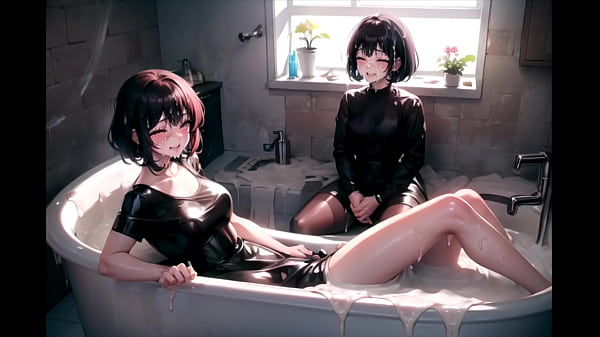 Beautiful girls bathing in asperm bath hentai japanese ai generated