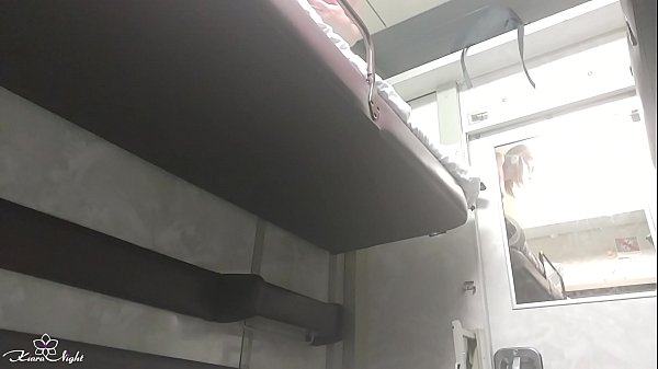 Babe Masturbates Pussy in the Train Compartment andHas Strong Orgasm