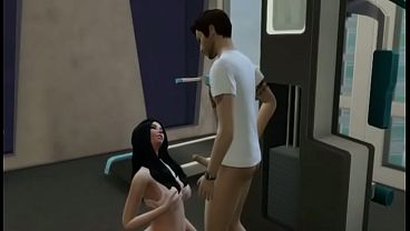 Sims 4 girl begs for a big load 