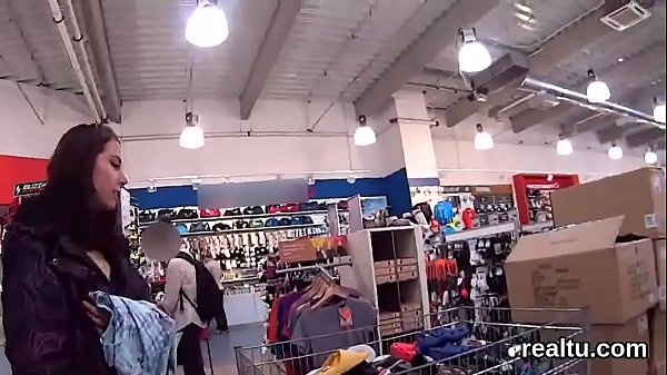 Luscious czech kitten is teased in the shopping centre and rode in pov