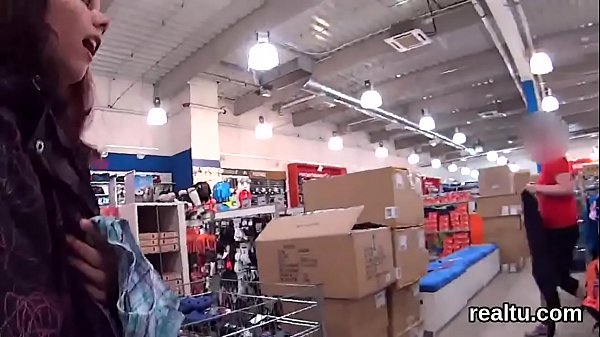 Luscious czech kitten is teased in the shopping_centre androde in pov